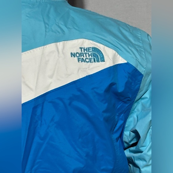The North Face Blue and White Color-Blocked Jacket Youth Size Large 14/16 - Picture 4 of 11
